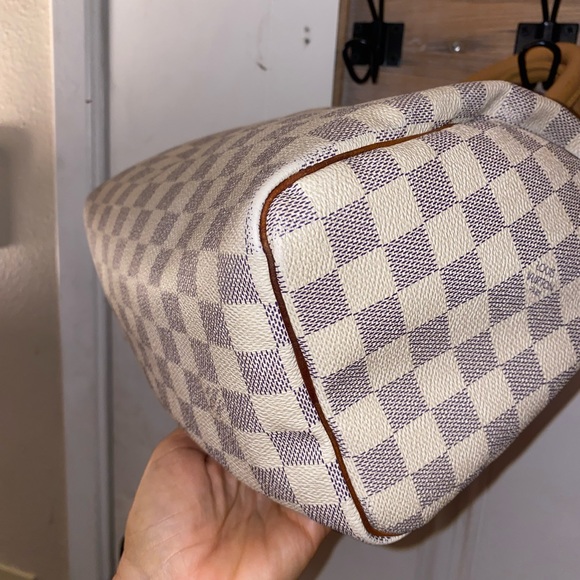 💯♥️Authentic Louis Vuitton Speedy 25 Azur Damier - Picture 7 of 10